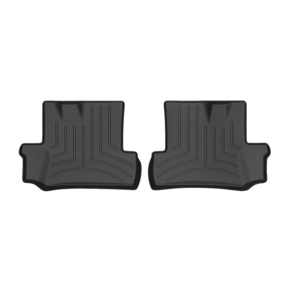 WeatherTech Custom Fit FloorLiners compatible with 2016-2024 Chevrolet Camaro - 2nd Row (2-Piece Liner), Black