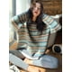 thumbnail image 2 of Suéteres de punto de invierno para mujer, suéteres azules vintage largos y holgados, sudaderas cálidas de moda coreana, jersey kawaii, 2 of 5