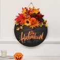 thumbnail image 4 of Halloween Door Sign Halloween Decorations Round Front Door Sign Welcome Sign for Style D, 4 of 6