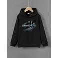 thumbnail image 3 of Big Boys Tops Dinosaur Fossil Print Sweatshirt Casual Long Sleeve Hoodies For Spring And Autumn, 3 of 9