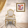 thumbnail image 3 of Urban, Mary 15x15 Gold Ornate Wood Framed with Double Matting Museum Art Print Titled - Bright Life III Red Yellow Line Crop, 3 of 4