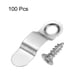 thumbnail image 3 of Uxcell 100Pcs Sujetadores de Botones Giratorios para Marcos de Fotos 100Pcs Tornillos Clip de Respaldo para Colgar Imágenes, Plateado, 3 of 6