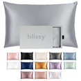 thumbnail image 1 of Funda de almohada de seda Blissy 100% pura seda de morera 22 Momme 6A, 1 of 8