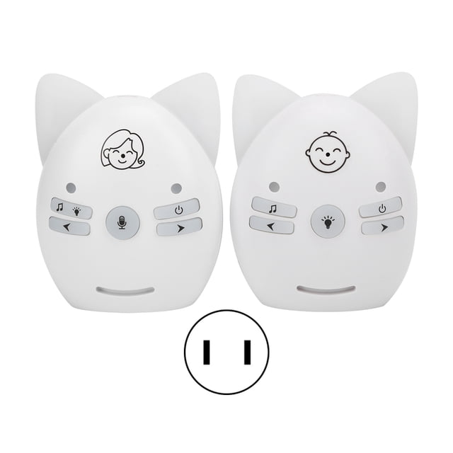 Walkie-Talkie inalámbrico con enchufe estadounidense, 100-240 V, que garantiza la seguridad de los bebés, monitor para bebés con luz nocturna de 2,4 GHz