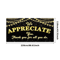 thumbnail image 2 of Decorative Lights Employee Recognition Thank You Event Appreciation Backdrop for Office Party Corporate Gathering Team Celebration, 2 of 7