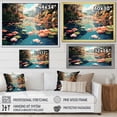 thumbnail image 4 of Designart "Revisiting Monet's Garden Landscape II" Fashion Framed Wall Art - Glam Pink Classics Living Room Framed Canvas Art, 4 of 6