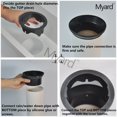 thumbnail image 2 of Adaptador para bajante de canalón Myard, conector de PVC de 4" negro, 2 of 9