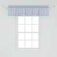 thumbnail image 2 of Ambesonne Abstract Window Valance, Oval Shaped Ellipse Rounds, 54" X 12", Pale Ceil Blue White, 2 of 3