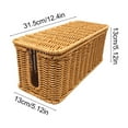 thumbnail image 3 of Fufafayo under $5 Handmade Cable Management Box, Imitation Rattan Cord Organizer Cord Hider Box, Desk Cord Management Box to Hide Cords and Power Strip, 3 of 6
