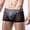 Black underwear briefs#01, variant on Mens Sequin Boxer Briefs Glitter Lingerie See Through Mesh Underwear Breathable Boxers Panties with Bulge Pouch Black,XL