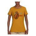 thumbnail image 2 of Wild Bobby, Basketball Fingerprint It's In My DNA, Sports, Women Graphic Tee, Gold, 3X-Large, 2 of 5
