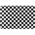 thumbnail image 1 of Black and White Checkered Bath Mat Rug Plush Small Bathmats for Bathroom Floor Soft Washable Absorbent Shower Carpet MultiUse Kitchen Sink Rugs Classic Style for Any Room, 1 of 1
