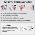 thumbnail image 5 of 12 hojas de tatuajes temporales de neón, pegatinas de tatuaje corporal de neón UV para mujeres, hombres y niñas, arte corporal, 5 of 5