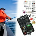 thumbnail image 2 of Guozer Fishing Stuff 1Set Fishing Accessories Kit with Swivels, Barrel Snap Swivels, Eccentric Hooks, Weights, Split Weights, Fishing Beads, Swivel Slides, 2 of 8