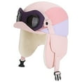 thumbnail image 5 of Karoyedx Kid Scarf Outdoor Fleece Lined Warm Hat For Boys And Girls With Ear Goggles Integrated Hat Pink Size,One Size, 5 of 7