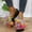 Red, variant on WILLBEST Zapatos De Niño Womens Shoes Summer Fashion Large Size Thick Sole Flower Sequins Simia Wedge Beach Slippers