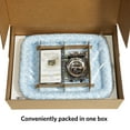thumbnail image 4 of Midwest Homes for Pets iCrate Single Door Dog Crate Bundle Includes Crate Cover, Dog Bed and Pet Bowls, Blue, 4 of 5