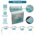 thumbnail image 7 of Table Runner Dresser Scarves 48 Inch Long, Modern Minimalist Graffiti Artwork Linen Dining Table Runners Teal Gray White Oil Painting Tabletop Scarf for Wedding Holiday Party Kitchen, 7 of 7