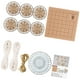thumbnail image 5 of Juego de manualidades con rodajas de madera, círculos de madera redondos con cuerda para árbol de Navidad Set B, 5 of 9