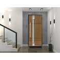 thumbnail image 2 of Vdom Deux 1713 36" x 80" Prehung Frosted Glass Front Exterior Steel Door, Natural Oak, 2 of 3