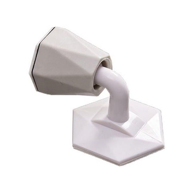 Billuyoard Tope de puerta de silicona ABS, adhesivo sin perforaciones, soportes de puerta ocultos, tope de puerta autoadhesivo, protectores de pared, tope Decoración del hogar Blanco Billuyoard HA001129-01