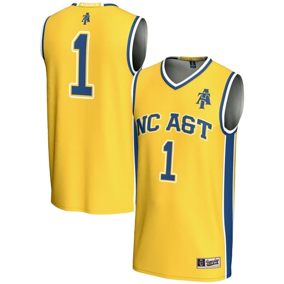 Men's GameDay Greats #1  Gold North Carolina A&T Aggies  Lightweight Basketball Jersey