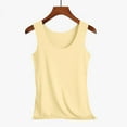 thumbnail image 7 of SCSAlgin Women's Ice Silk Seamless Vest Basic Sleeveless O Neck Racer Tank Thin Shirt Yoga Vest Undershirt, 7 of 7