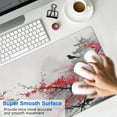 thumbnail image 4 of Rectangle Ink Painting Cherry Blossom Scenery Mouse Mat, Japanese Cherry Blossom Large Non-Slip Rubber Gaming Mouse Pad with Stitched Edges, Office Mouse Pad for Women Men Kids, 31.5x11.8in, 4 of 7