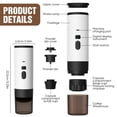 thumbnail image 2 of 3-in-1 Portable Electric Coffee Maker, Capsule Coffee Grinder, Travel Coffee Maker with Cordless Heating and Stand, Black, 2 of 5