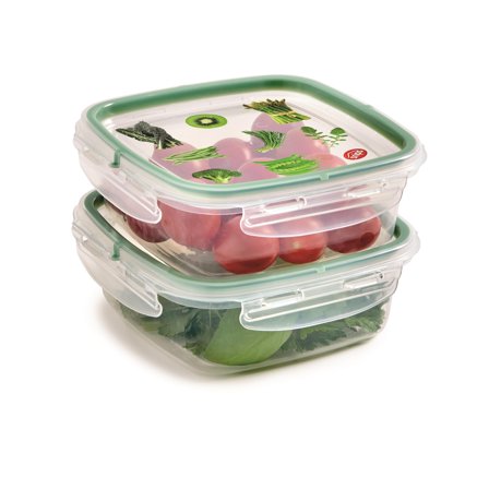Snips Storage Container, Clear, Green, 0,5 Liter