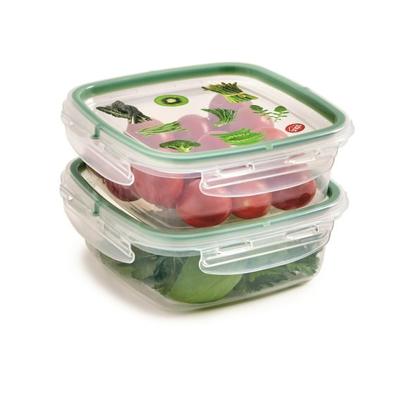 Snips Storage Container, Clear, Green, 0,5 Liter