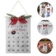 thumbnail image 3 of Calendario de cuenta regresiva navideña con corona rústica, cuenta regresiva de 25 días, letrero navideño colgante de madera para decoración navideña del hogar, 3 of 7