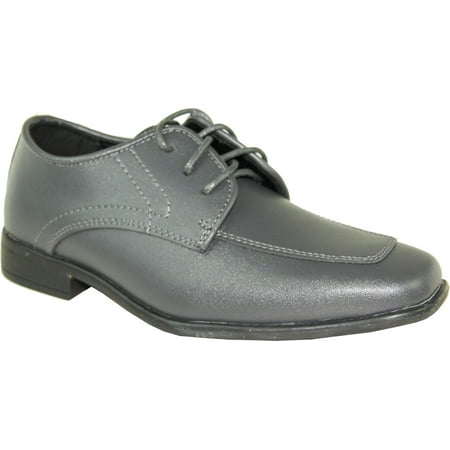 

ALLURE MEN AL01KID Boy Dress Shoe Fashion Tuxedo Wedding Prom Steel Grey 9 D(M) US Toddler