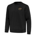 thumbnail image 2 of Men's Antigua Black Minnesota Wild Relevant Lightweight Pullover Sweatshirt, 2 of 3