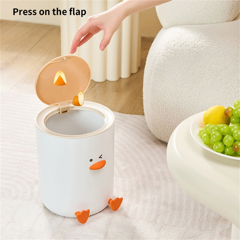 WINDLAND Duck Trash Can Creative Designs Modern Household Decors Kitchen Bathroom Utility