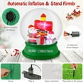 thumbnail image 6 of Gymax 4FT Christmas Inflatable Snow Globe Blow Up Yard Decoration w/ LEDs & Air Blower, 6 of 10