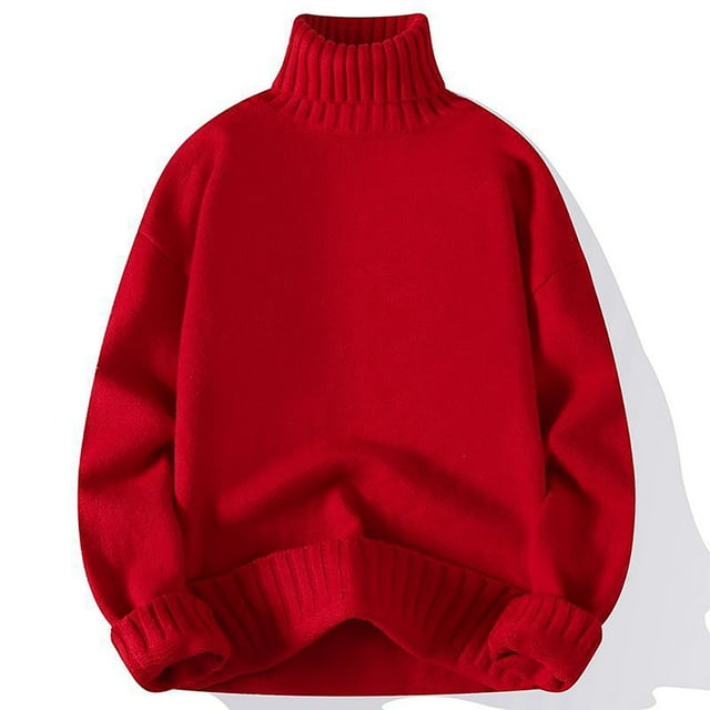 Cameland Chandail à Col Rond Décontracté pour Homme d'Automne et d'Hiver, Mode, Couleur Unie, Manches Longues, Chandail Chaud