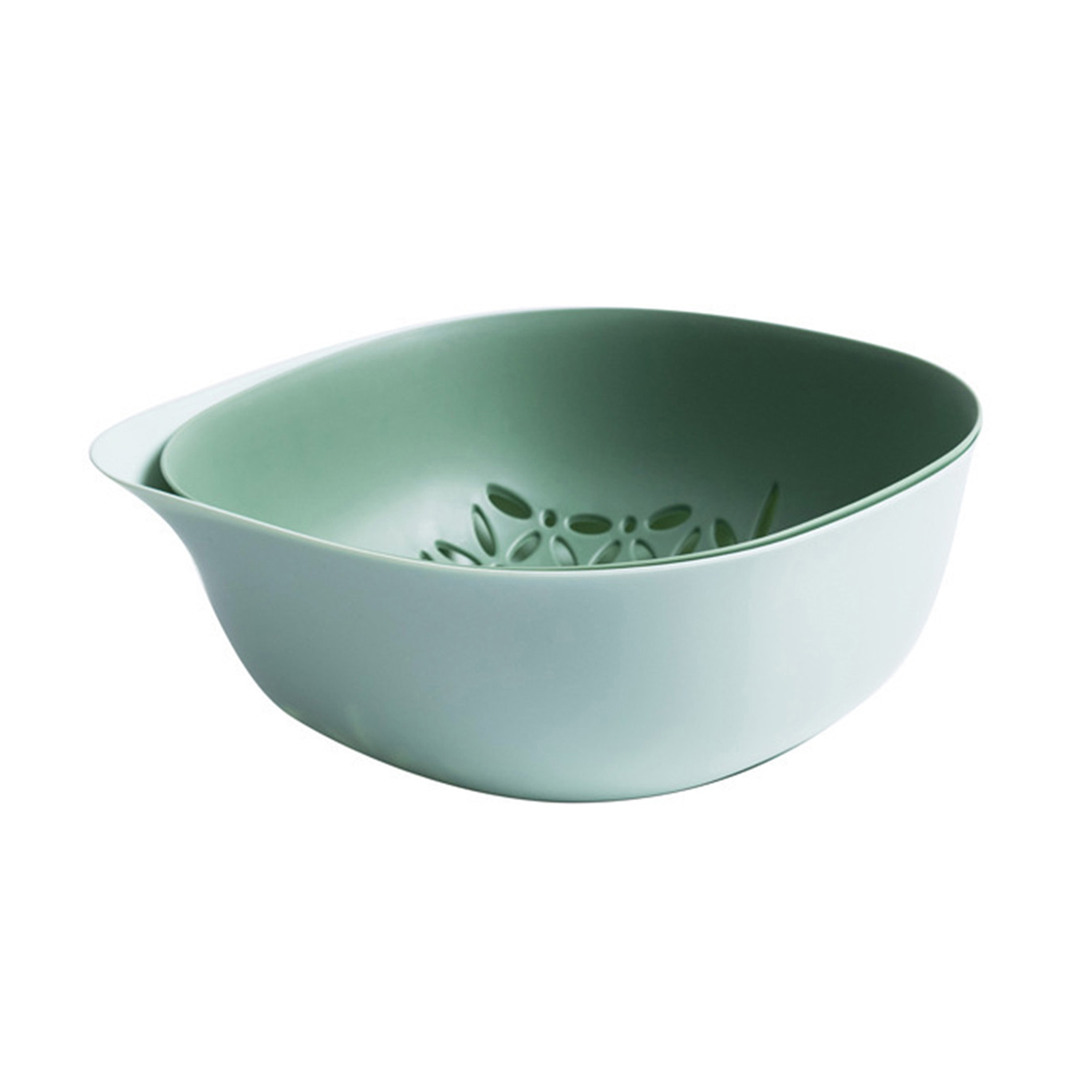 WindC Kitchen Colander 2 in 1 Water Draining PP Detachable Colanders