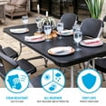thumbnail image 5 of Lifetime 6-Foot Folding Tables, Black - Pallet Pack of 26, 5 of 17