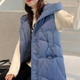 thumbnail image 5 of LYXSSBYX Women Long Sleeve Shacket Jacket Hot Sale Clearance Winter Coat Fashion Woman Lengthened and Thickened Medium Length Down Cotton Jacket, 5 of 8