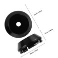 thumbnail image 2 of HOOWIFFY 4Pcs Black Car Wheel Hub Caps Strong Sturdy Auto Rim Covers with Tool Free Install, 2 of 8