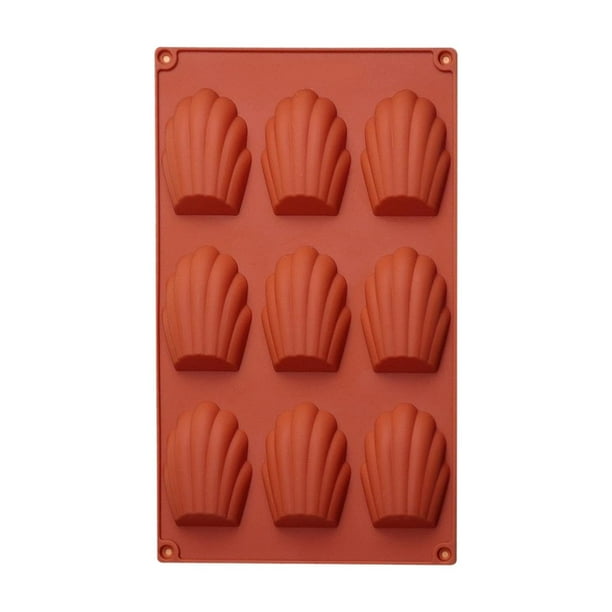 Molde de silicona con cavidades de formas caprichosas Molde antiadherente para pasteles y galletas Molde para hornear pasteles y galletas Rojo oscuro