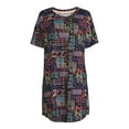 thumbnail image 5 of Secret Treasures Women's Short Sleeve Graphic Sleep Shirt, 5 of 5