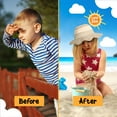 thumbnail image 2 of Protective Baby Bucket Sun Hat With UPF 50+ Protection Adjustable Infant Summer Beach Hats For Boy & Girl Breathable Toddler Swim Pool Play Sunhat With Wide Brim 0-12 Months Beige XS, 48 CM, 2 of 5
