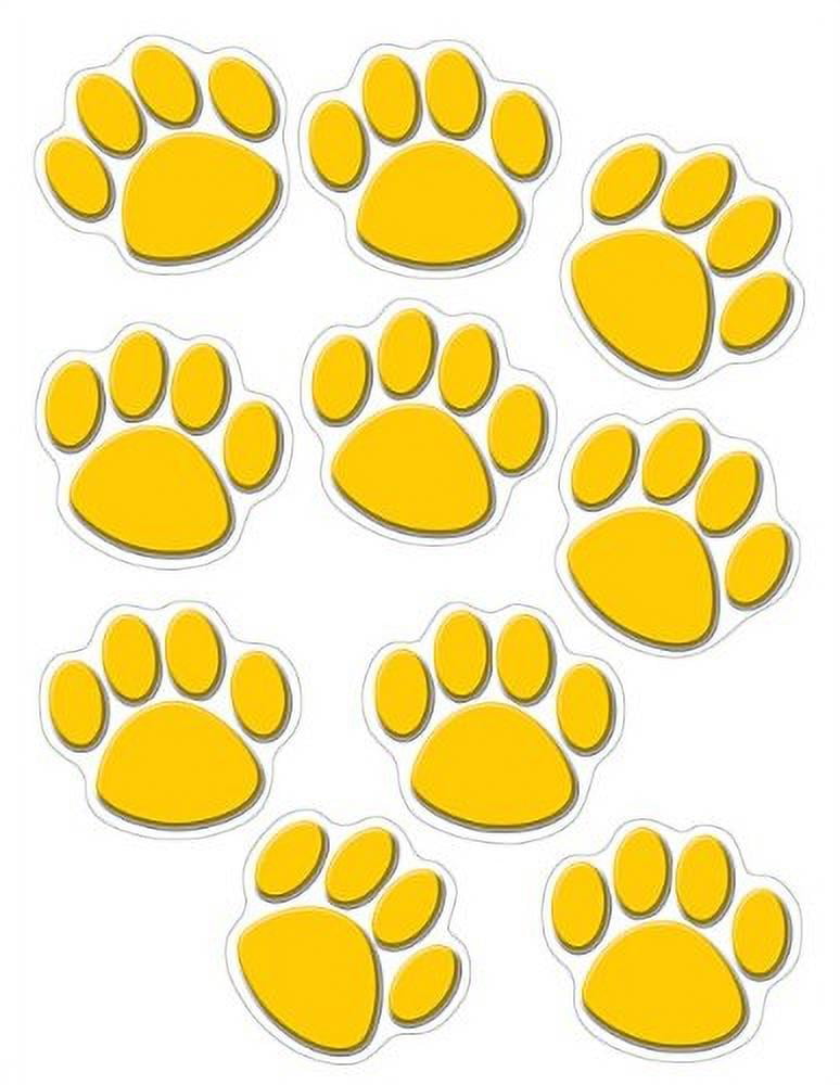 New Version 4645 Gold Paw Prints Accents 