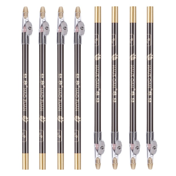 EeaseMX 8 lápices de cejas con sacapuntas incorporado, lápiz de maquillaje para mujeres y niñas.