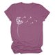 thumbnail image 1 of Minnieouse Camiseta Estampado Cuello Camiseta Mujer Suelta Verano Top, Púrpura, S Prendas para la parte del cuerpo Violeta S Minnieouse AP002011-06, 1 of 5