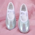 thumbnail image 2 of Girls Glitter Satin Ballet Dance Shoes Soft Sole Flexible Cat Performance Sneakers Toddlers Kids Clothes, 2 of 3