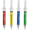 thumbnail image 2 of 24pcs* Jeringa Jeringa Bolígrafo-Azul+Rojo+Amarillo+Verde 6pcs cada uno Ormromra WMZY-512, 2 of 6