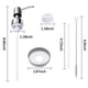 thumbnail image 3 of Moyic Dispensador de bomba Reutilizable Baño Cocina Contenedor de Botella Acero inoxidable Lavable Lavavajillas Suministro de tarros Cocina y Comedor Moyic HA066281-00B, 3 of 6